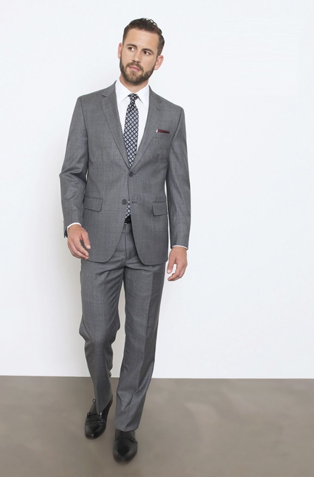 Classic Crosshatch Grey Suit 